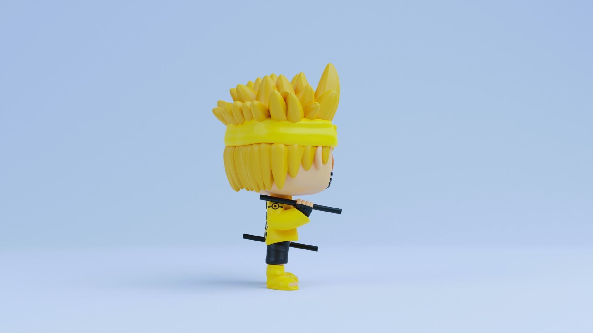 Naruto funko pop Six Paths Sage Mode 3D print model_7