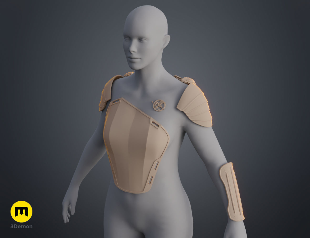 Mockingjay Armor Hunger Games 3D print model_20