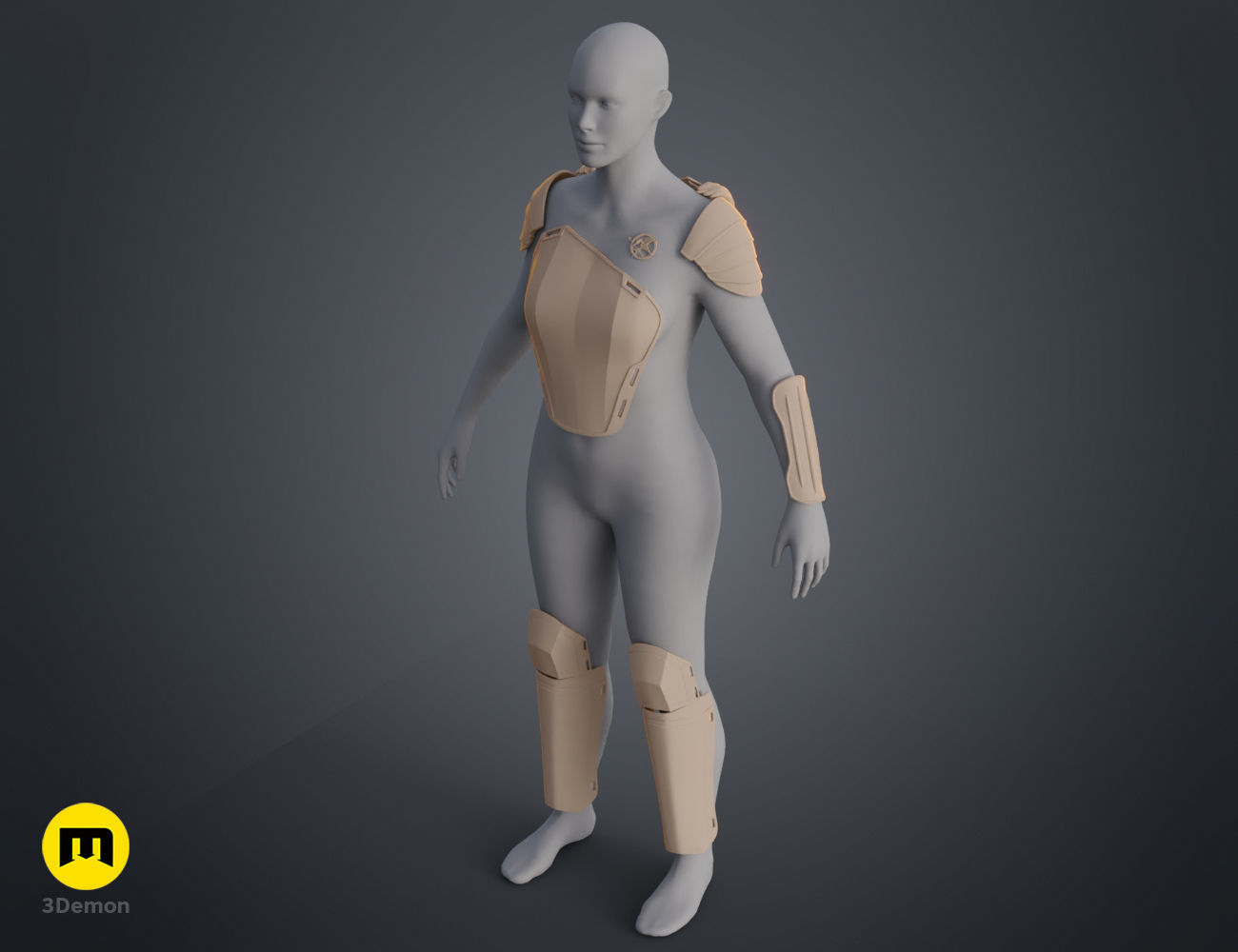 Mockingjay Armor Hunger Games 3D print model_12