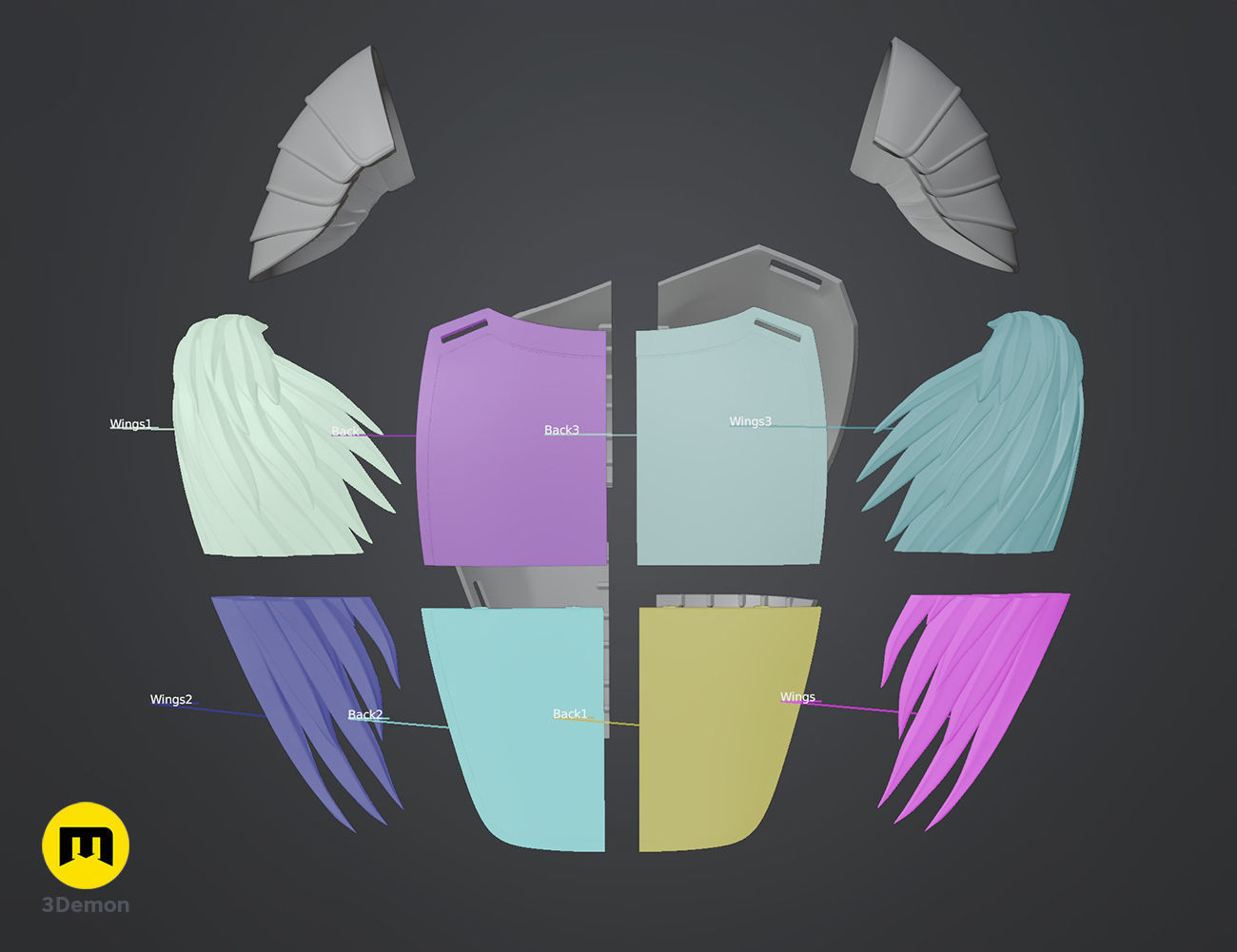 Mockingjay Armor Hunger Games 3D print model_4