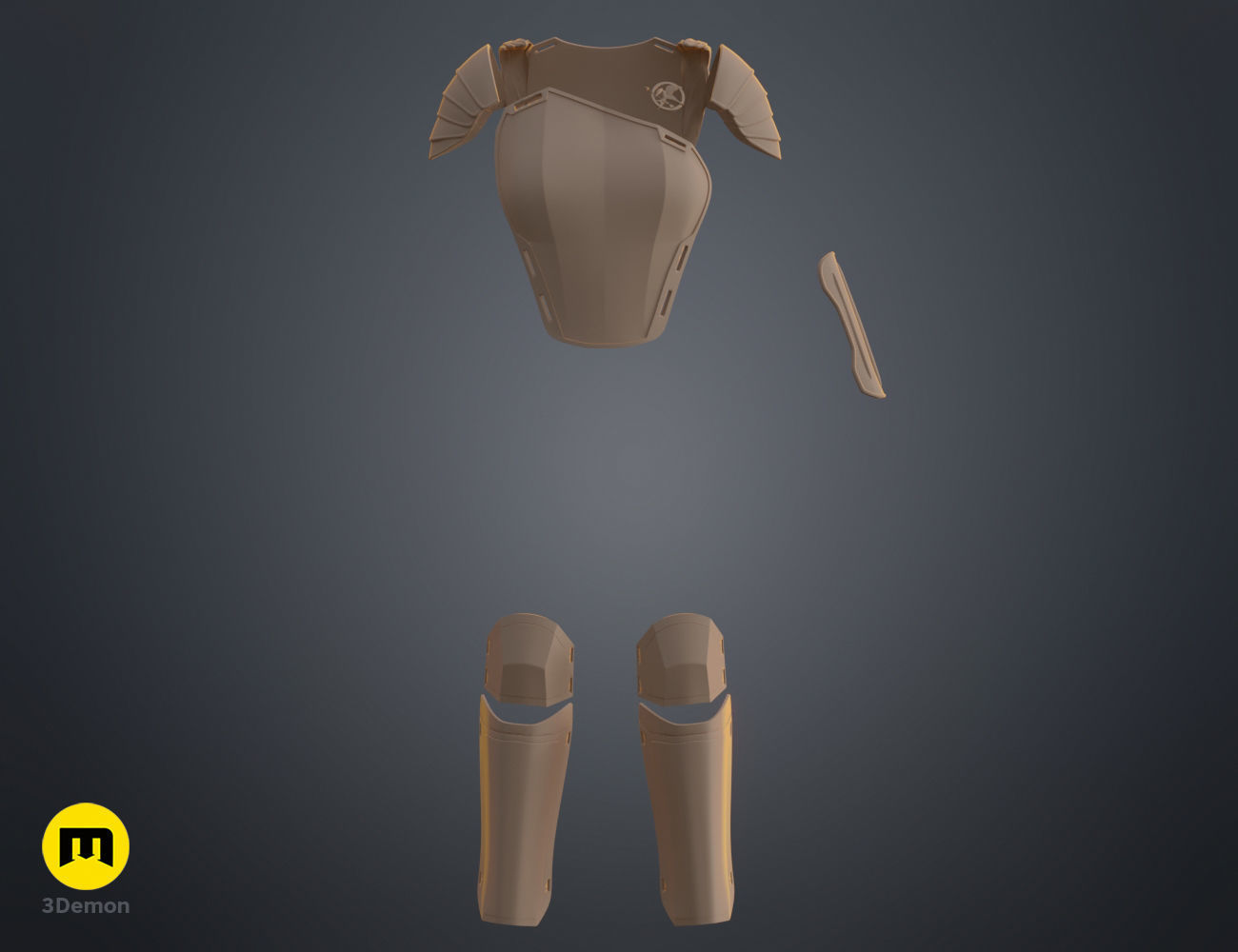 Mockingjay Armor Hunger Games 3D print model_21