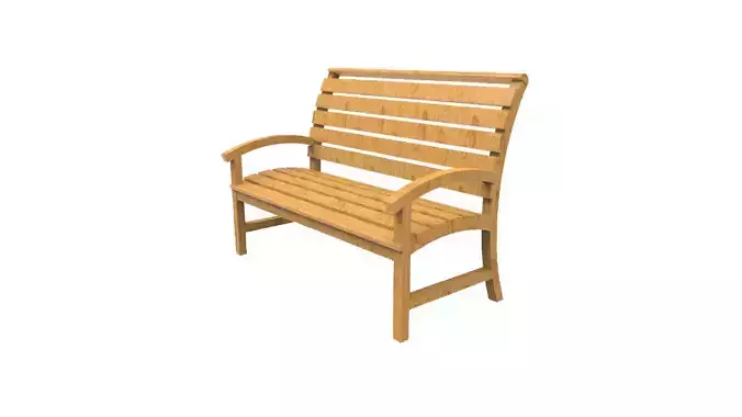 Garden Bench 3D print model