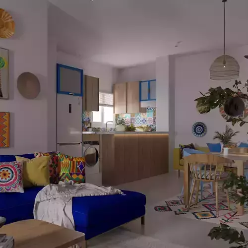 Hotel Unit interior scene 