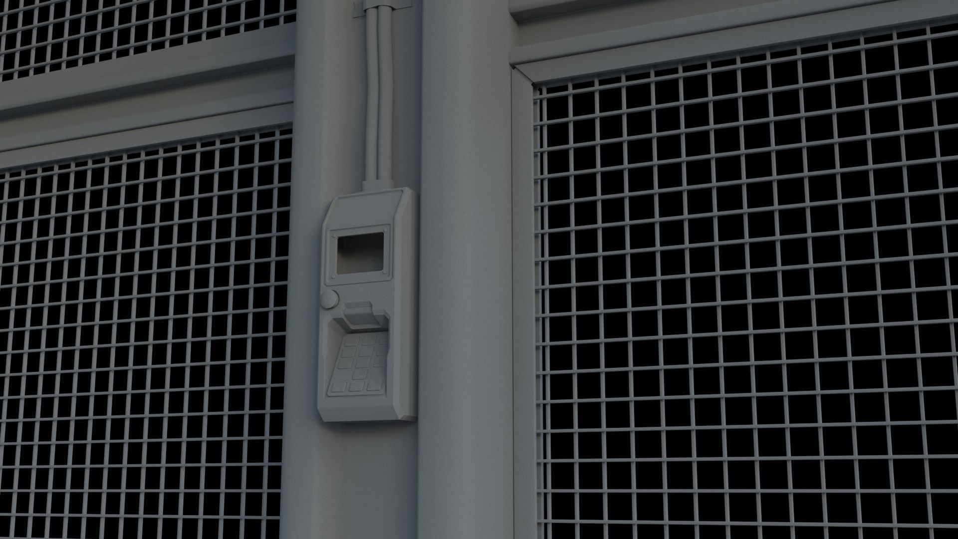 Service Elevator and Shaft 3D model_10