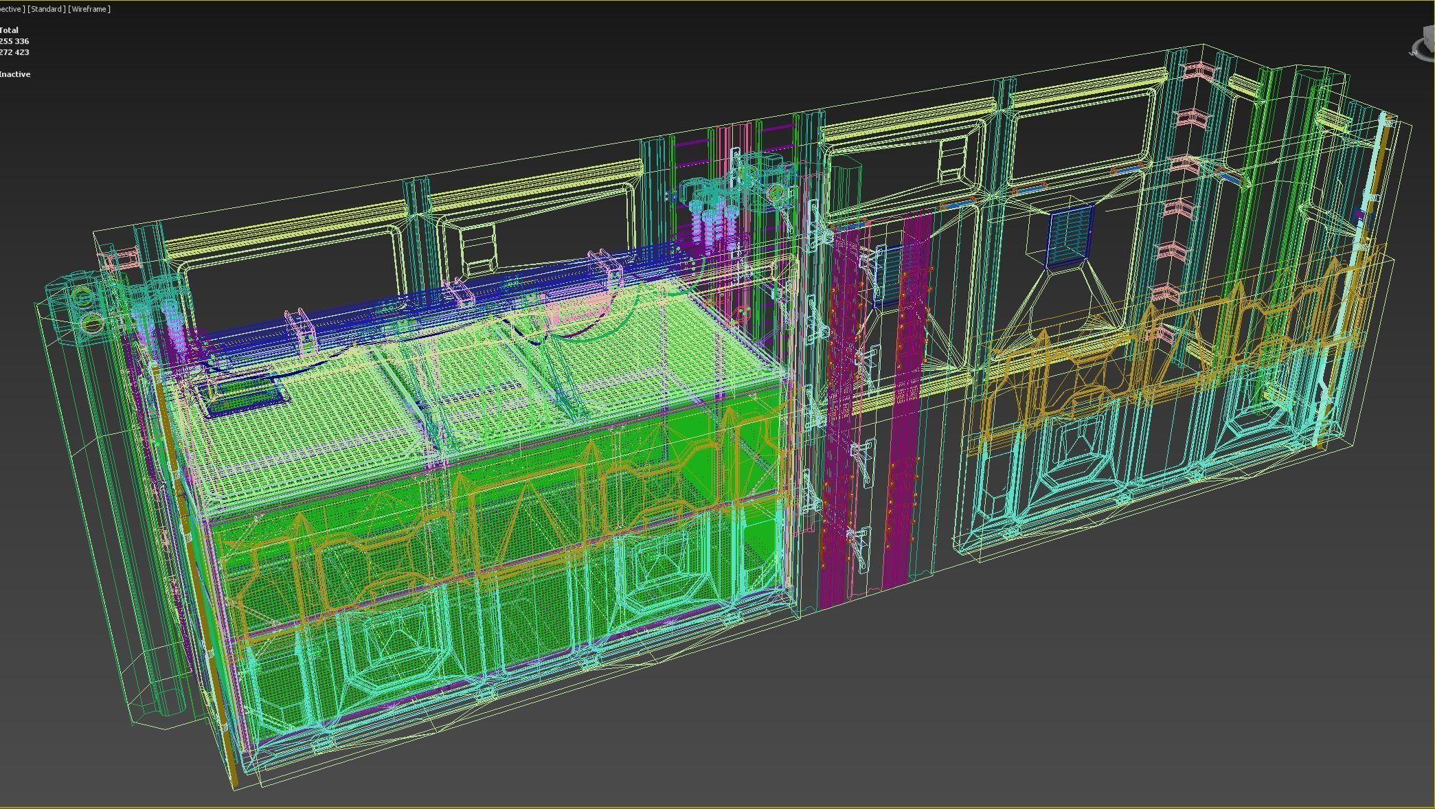 Service Elevator and Shaft 3D model_21