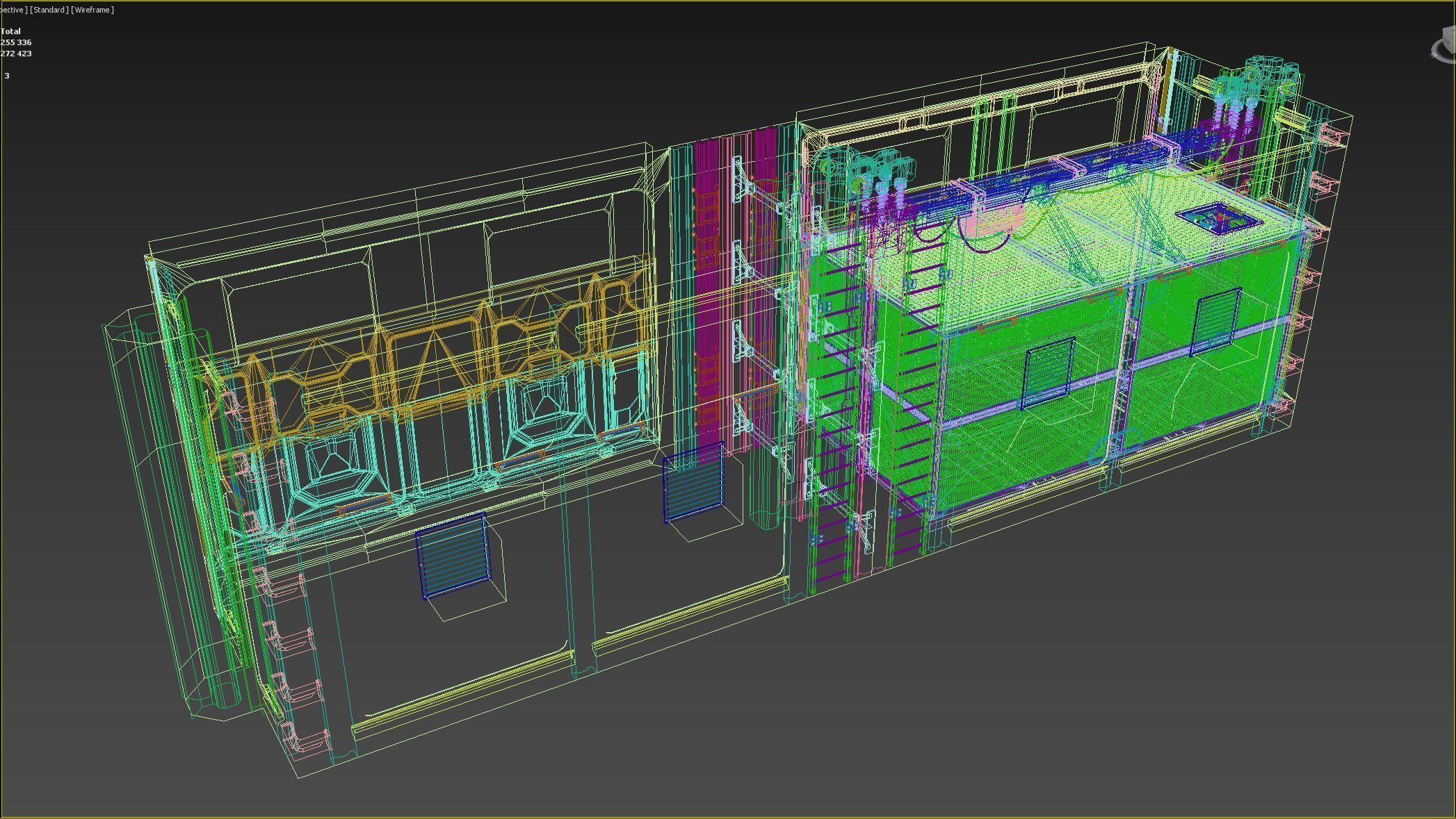 Service Elevator and Shaft 3D model_22