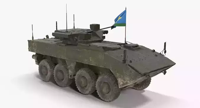 VPK-7829 Bumerang Green Dirt No Logo Low-poly 3D model