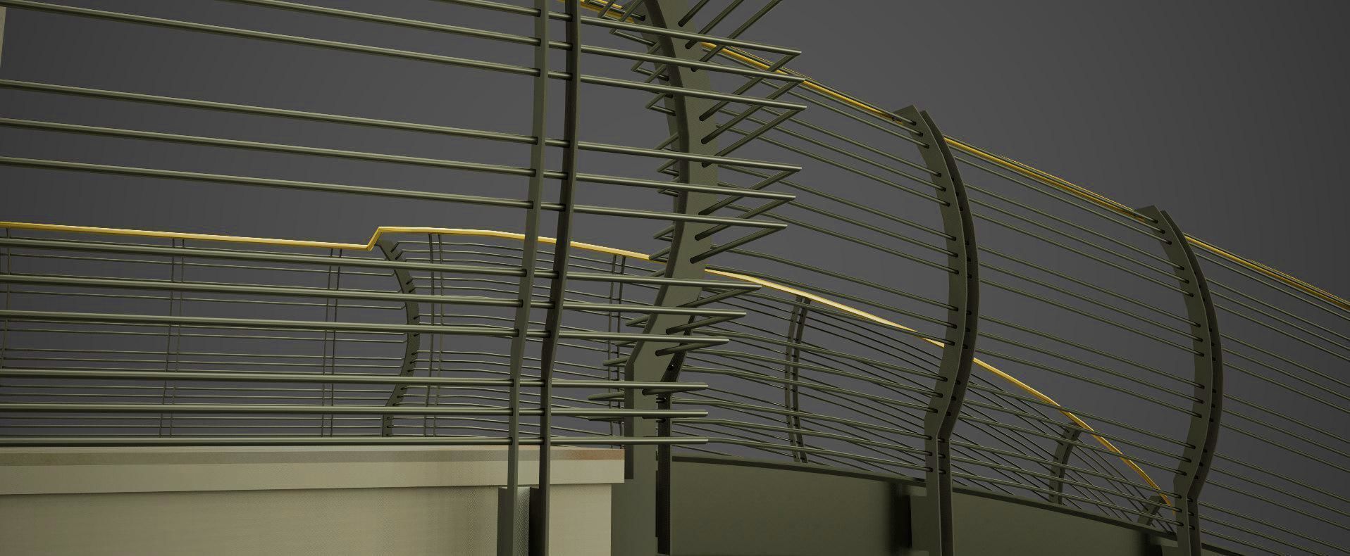 Steel bridge 3D model_7