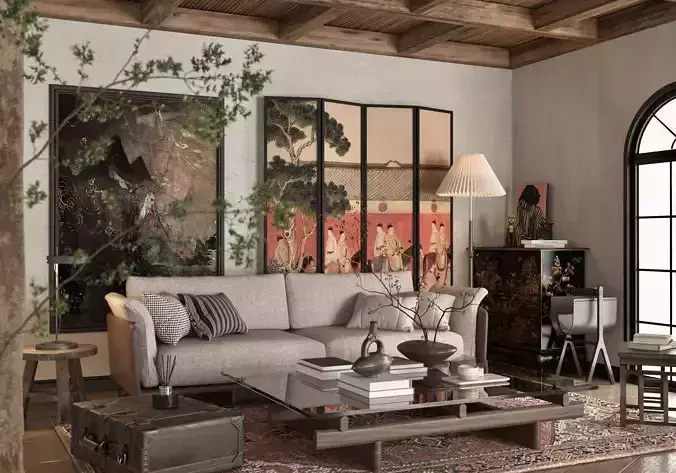 Mid-century Modern Style living room