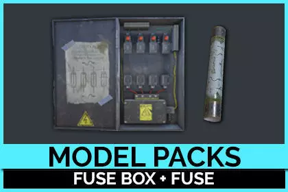 Fuse Box Model Pack Low-poly 3D model