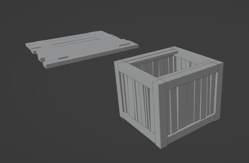 Crate 3D model_2