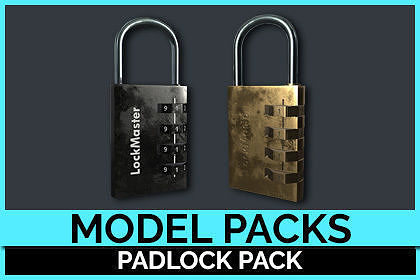 PBR Padlocks Model Pack Low-poly 3D model