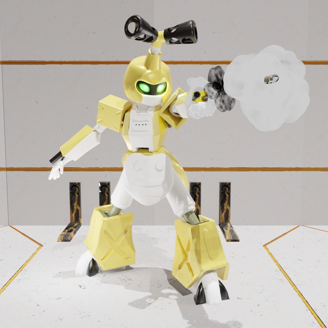  MetaBee  3D Model Low-poly 3D model_2