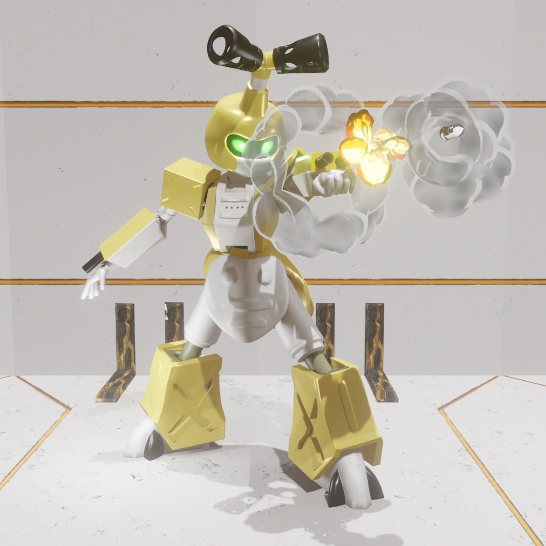  MetaBee  3D Model Low-poly 3D model_4