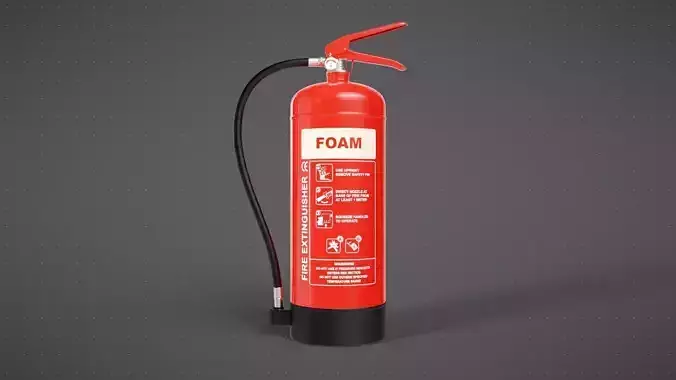 Foam Fire Extinguisher 3D model