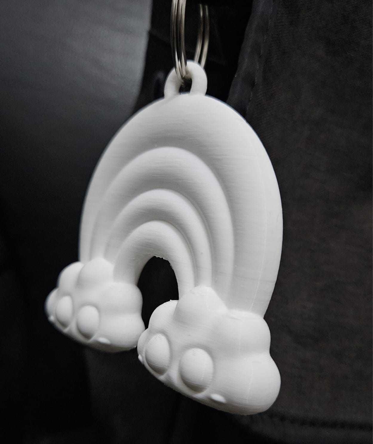 Rainbow Keychain 3D print model_5