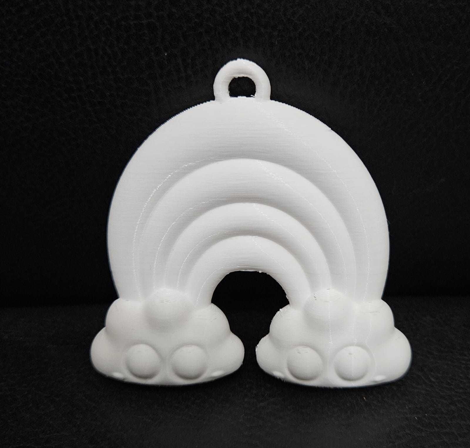 Rainbow Keychain 3D print model_4