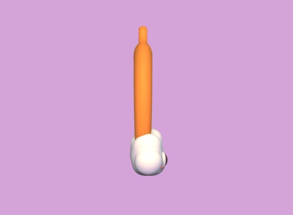 Rainbow Keychain 3D print model_3