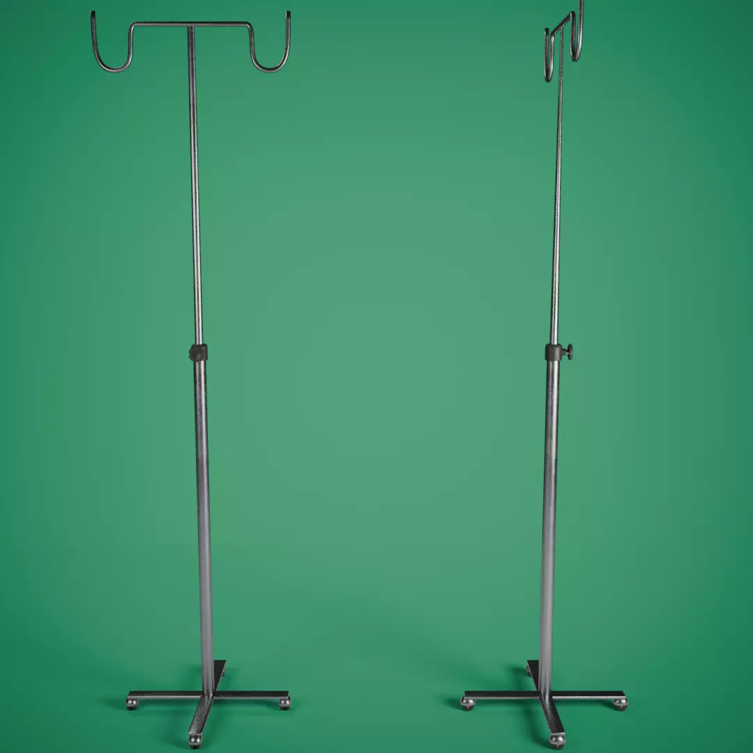 Saline Stand Free 3D model_0