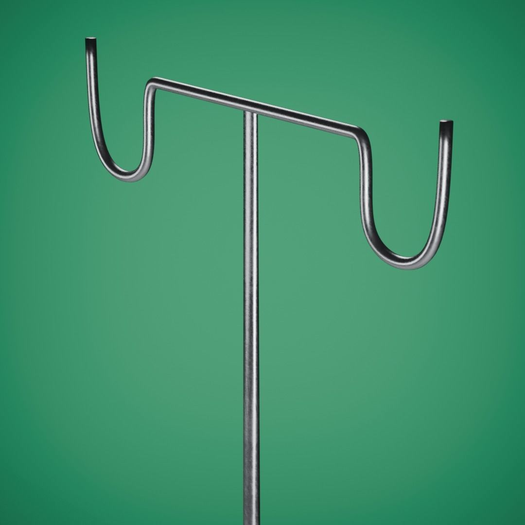 Saline Stand Free 3D model_4