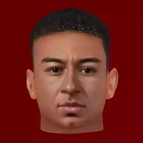 Jesse Lingard Head - Low poly head for game