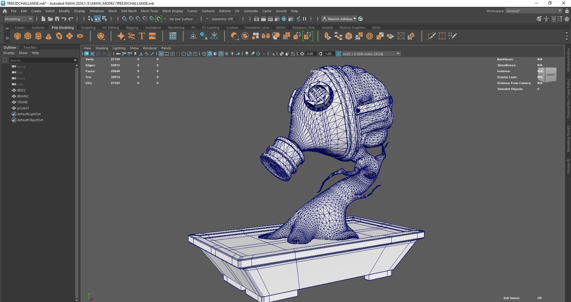 STYLIZED SELF RELIABLE TREE  Low-poly 3D model_6