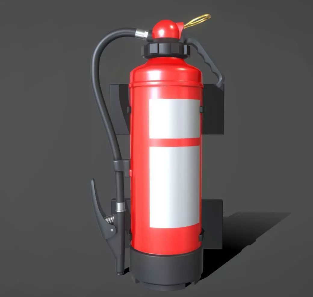 High-Poly Fire Extinguisher 3D model_0