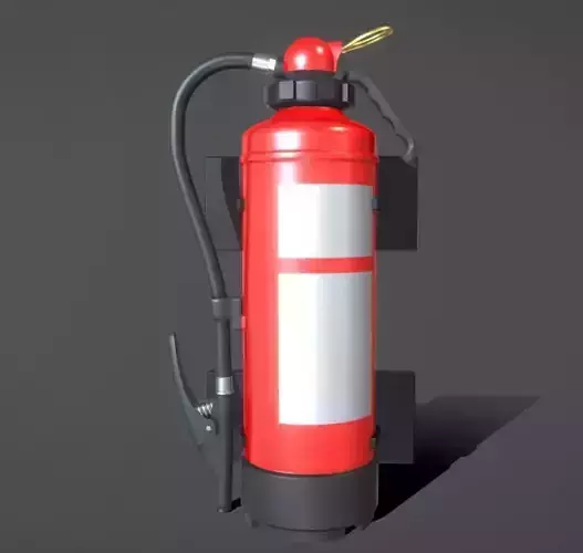 High-Poly Fire Extinguisher 3D model