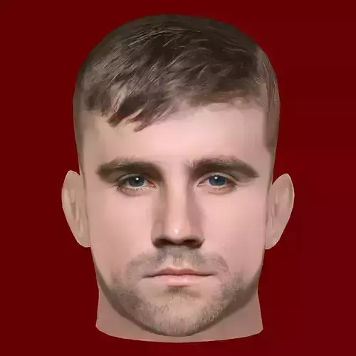 Luke Shaw Head - Low poly head for game