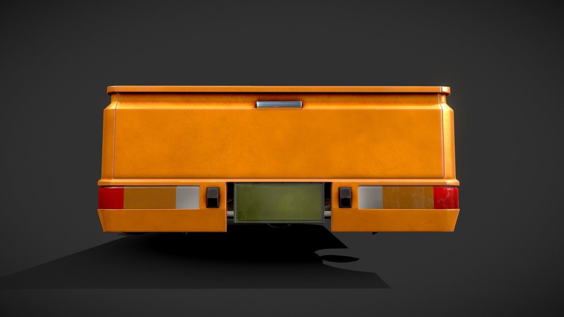 Datsun 720 Pickup Truck Low-poly 3D model_8