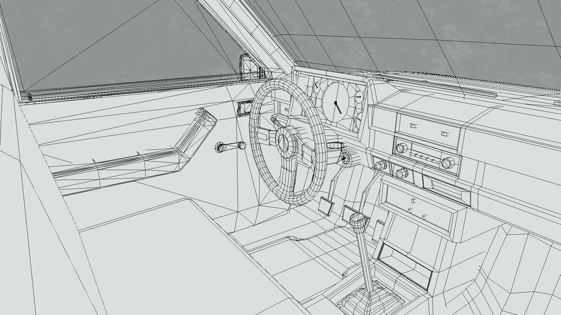 Datsun 720 Pickup Truck Low-poly 3D model_23