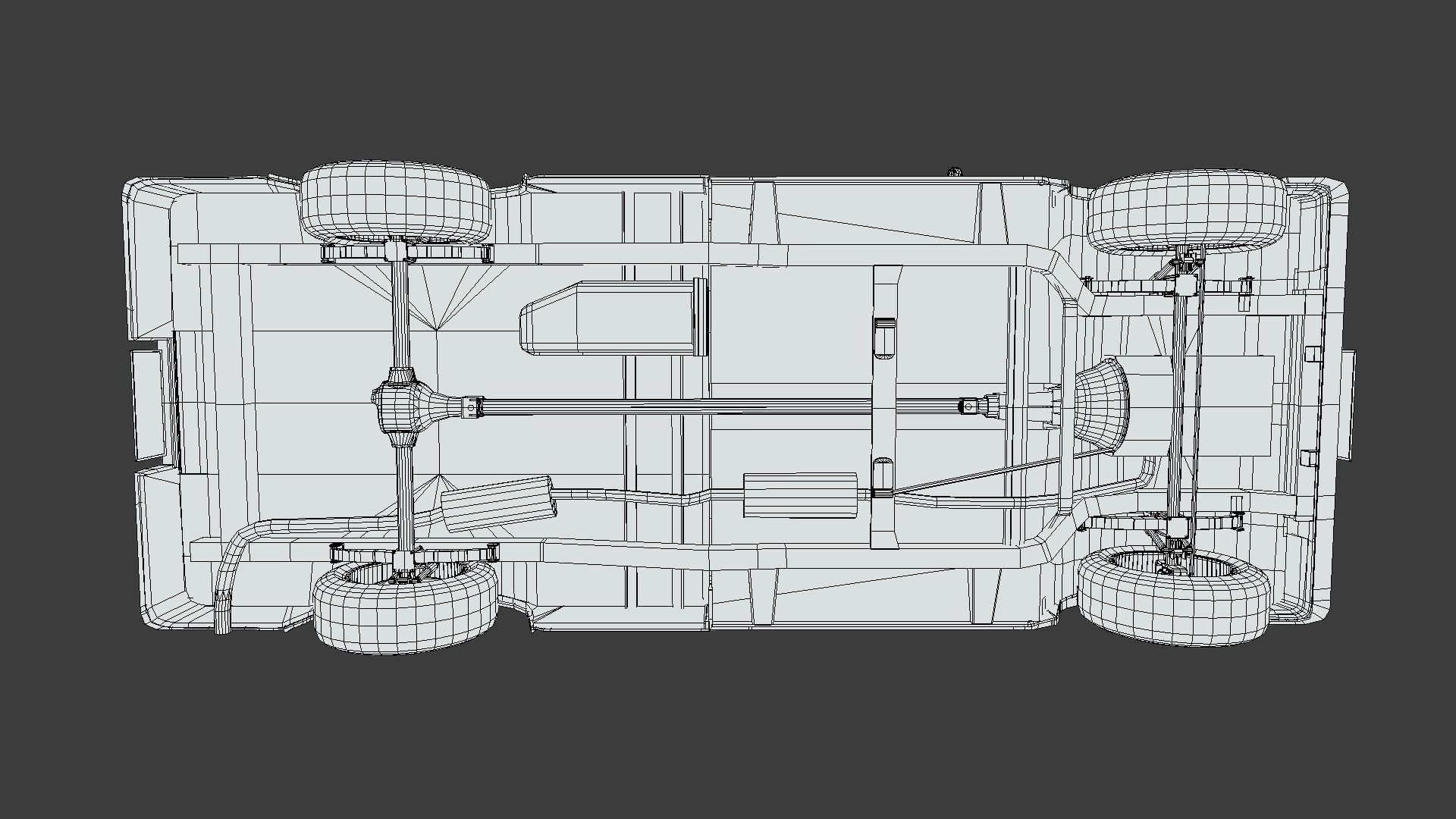 Datsun 720 Pickup Truck Low-poly 3D model_19