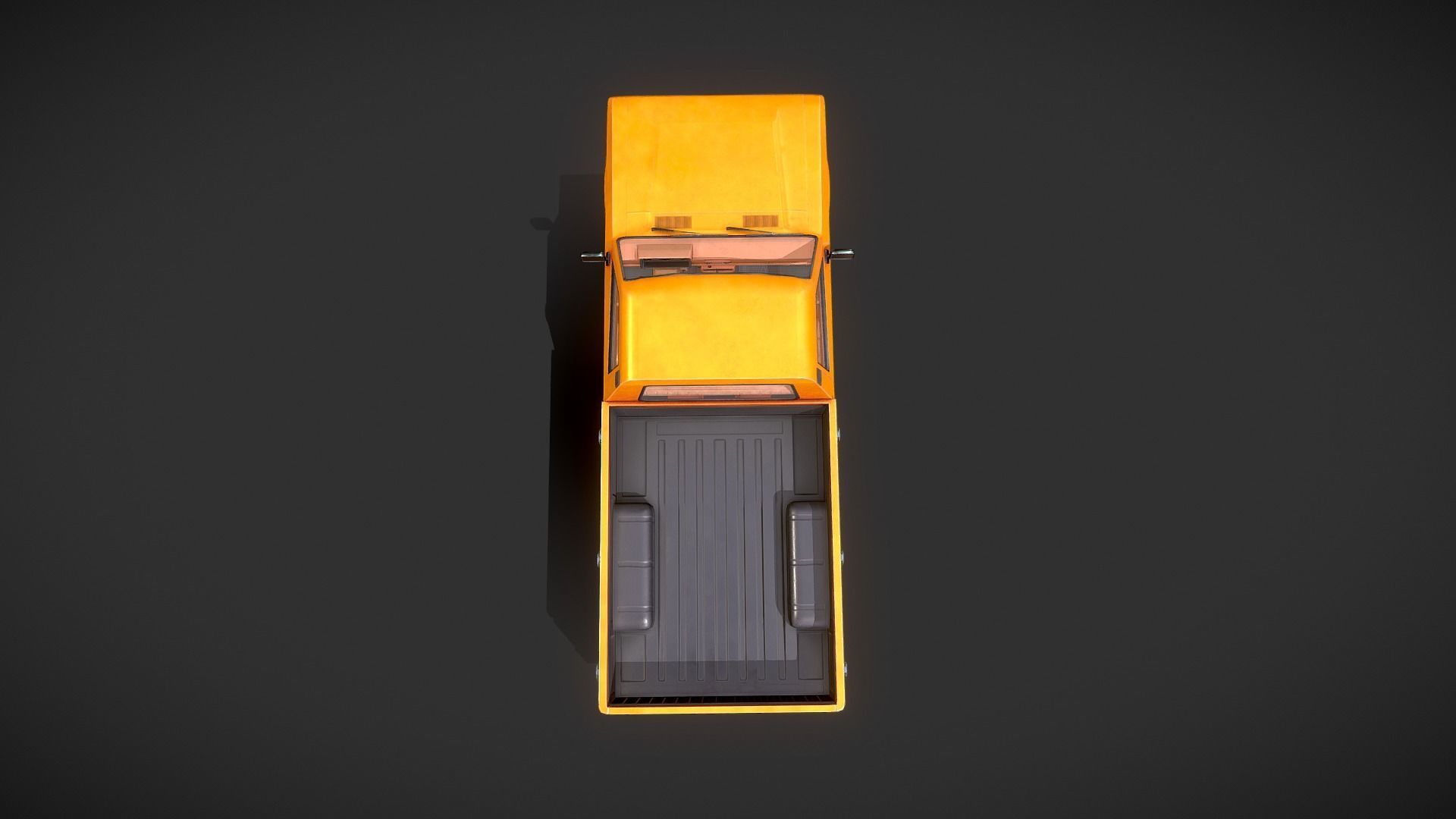 Datsun 720 Pickup Truck Low-poly 3D model_11