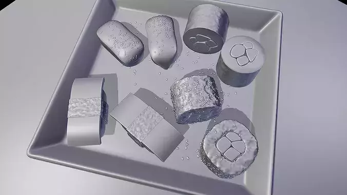 Sushi - Blender 3d Models 3D model 7