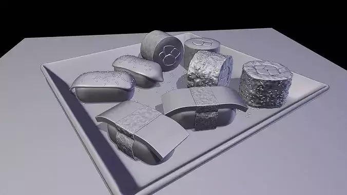 Sushi - Blender 3d Models 3D model 6