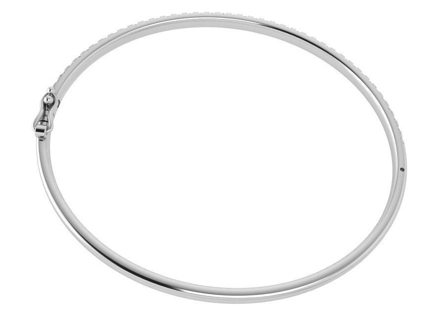 Diamond Bangle Bracelet 3715 3D print model_3