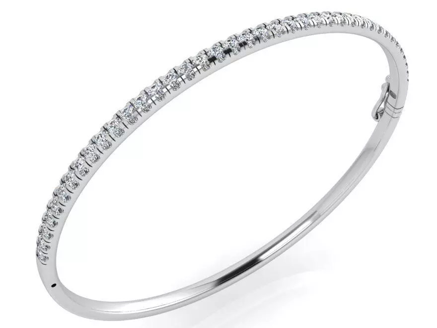 Diamond Bangle Bracelet 3715 3D print model_0