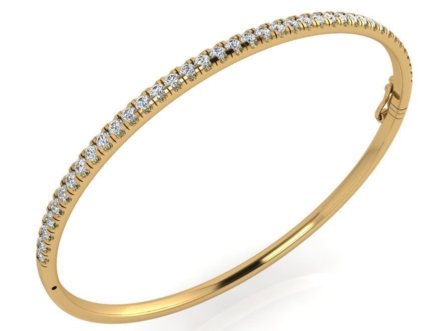 Diamond Bangle Bracelet 3715 3D print model_1