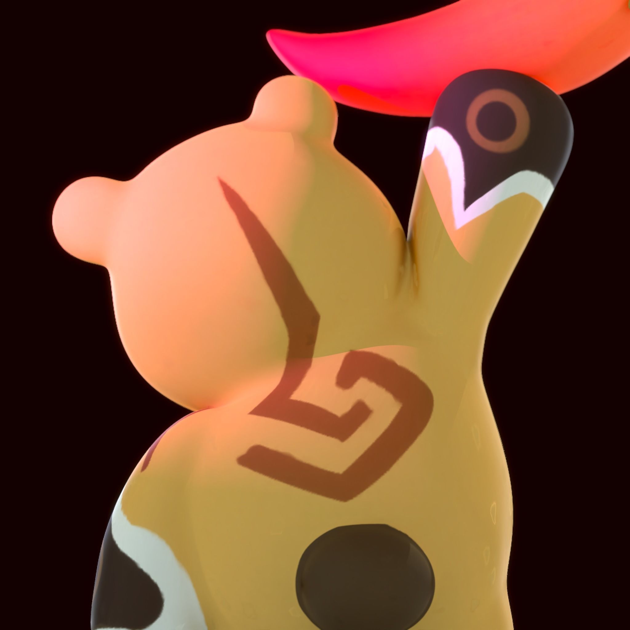 Gouba the God of the Stove 3D print model_3