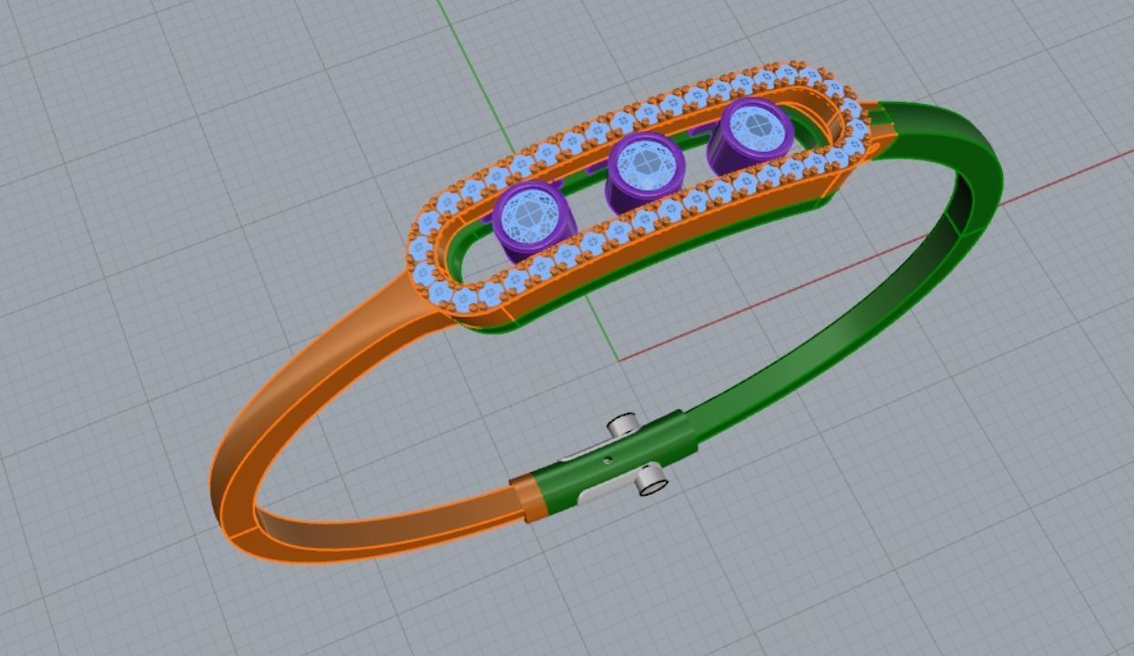 bracelet missika 3D print model_7