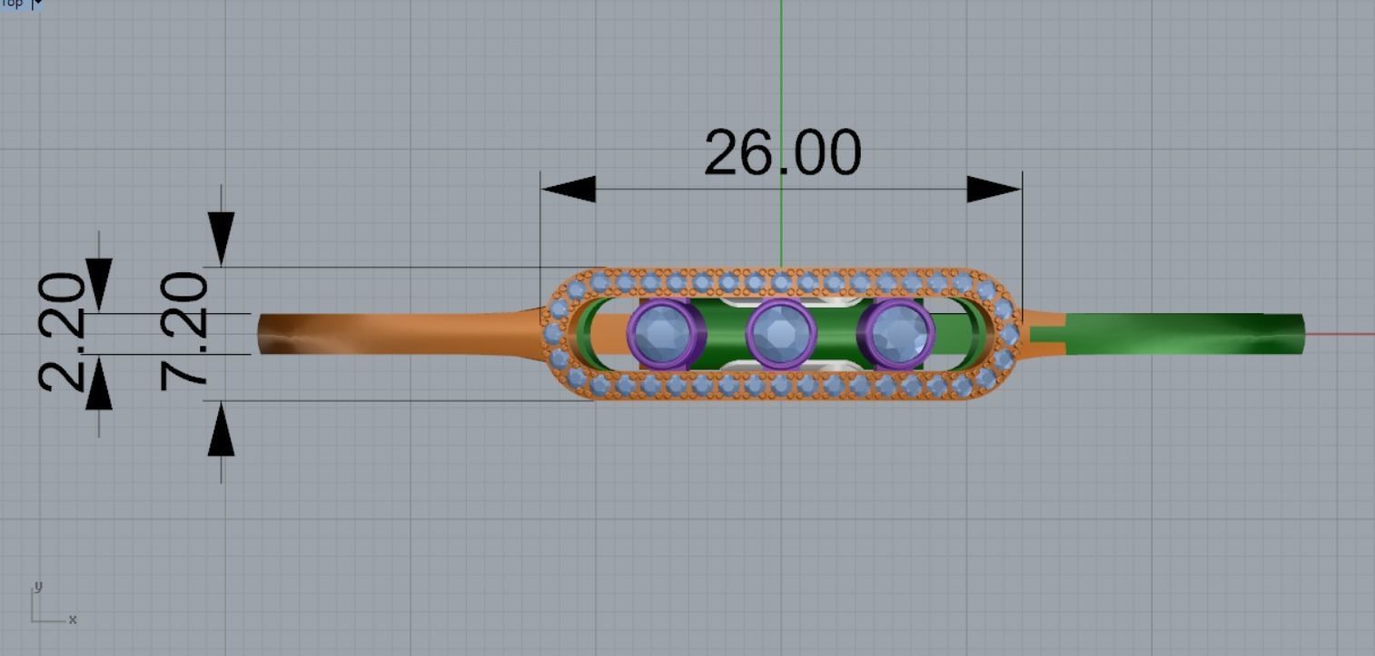 bracelet missika 3D print model_6