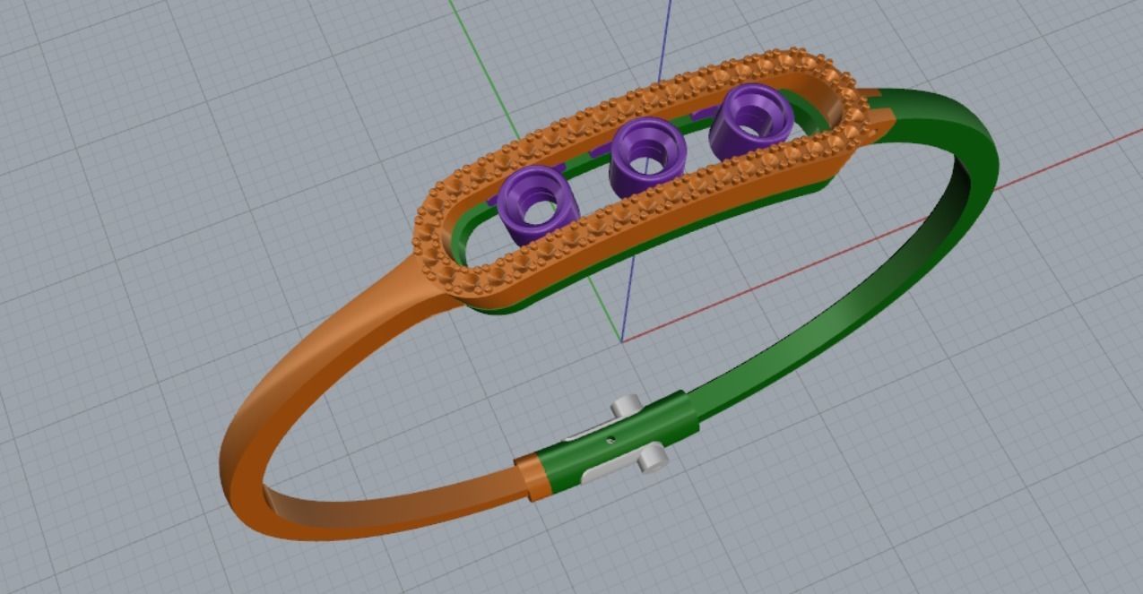 bracelet missika 3D print model_8