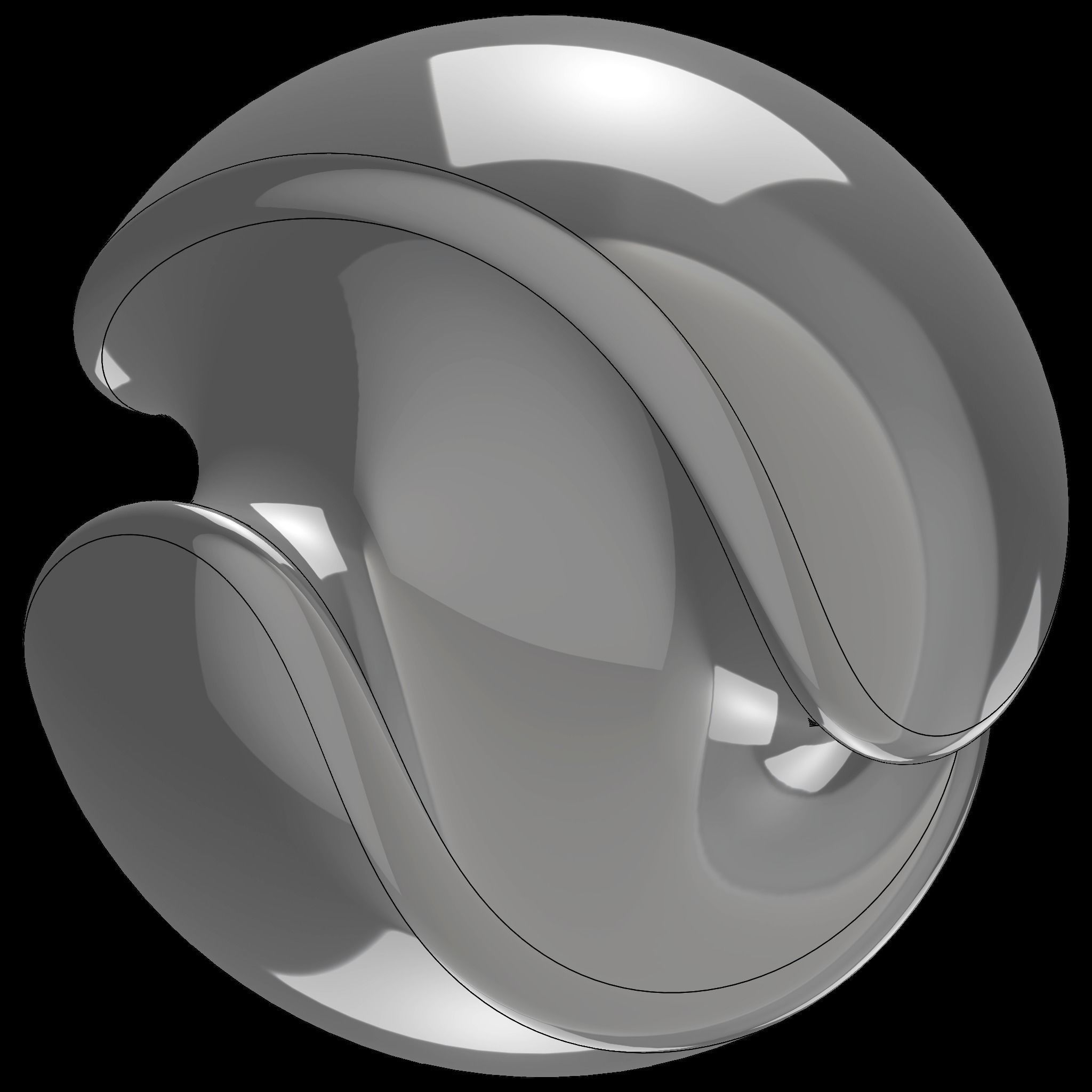 gimball b 3D print model_8