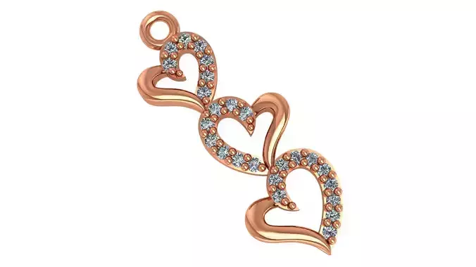 Heart in Series Pendant Charms