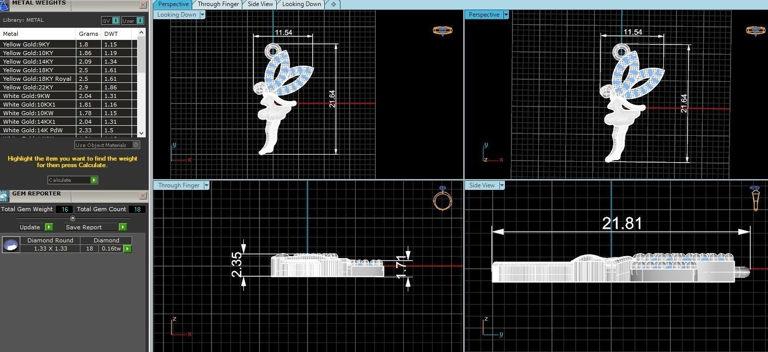 Angel Pendant 3D print model_3