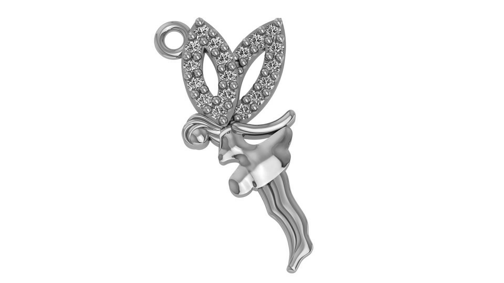 Angel Pendant 3D print model_2