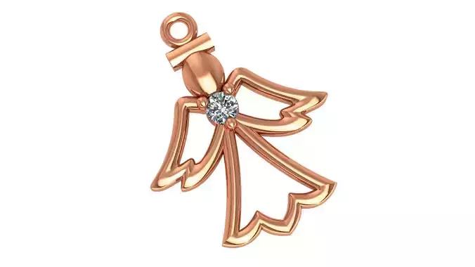 Angel Charm Pendant 3D print model
