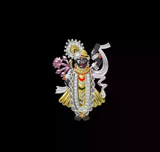 Shree nath ji Murti Gold