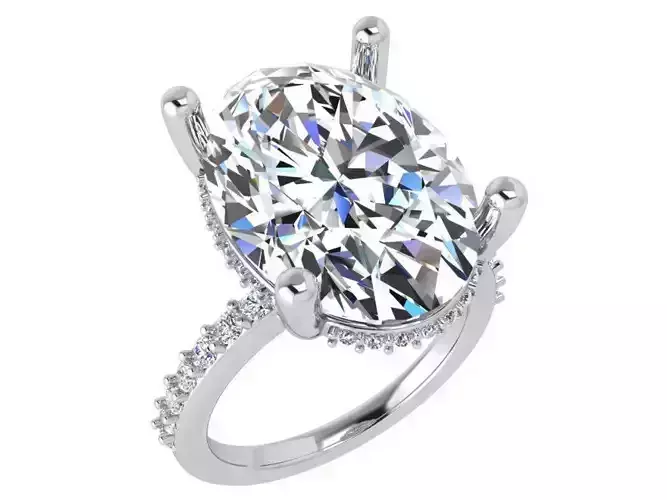 Oval Diamond Ring 3725
