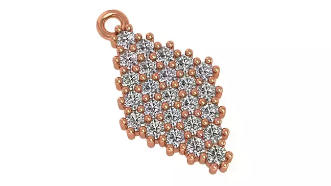 Rectangle charm pendant